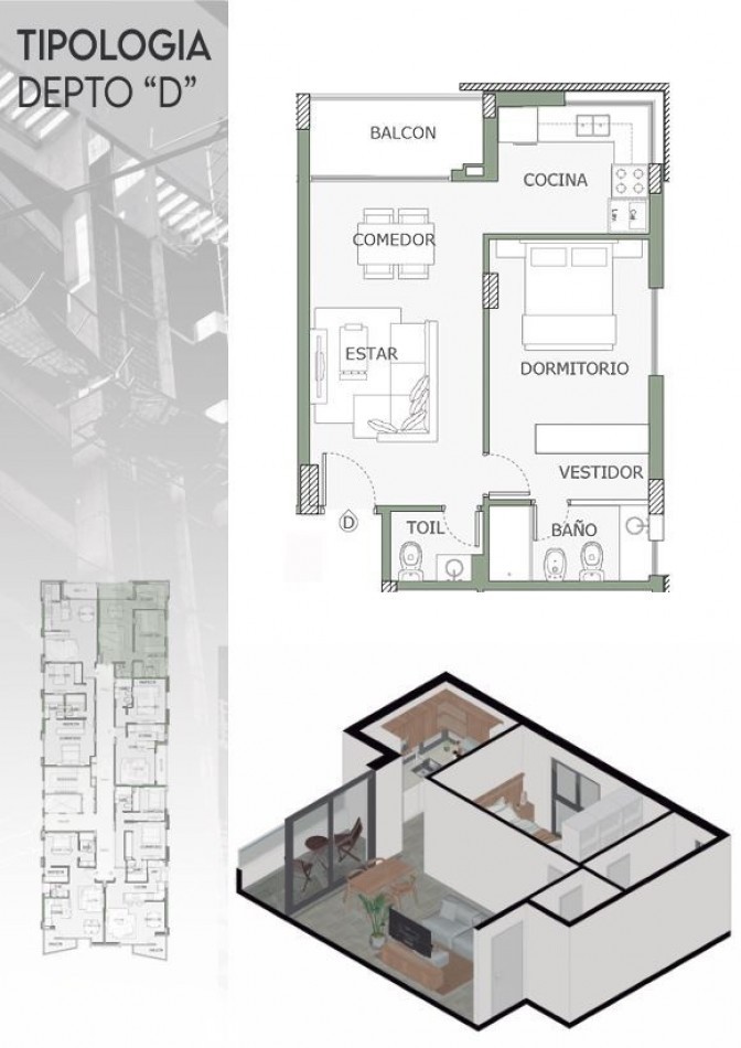 Venta departamento 2 amb. a Estrenar en Ituzaingo, Mansilla 1000 
